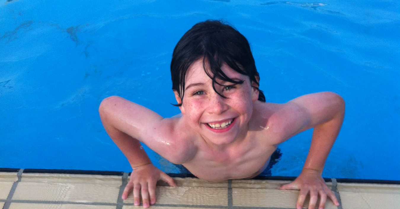 Fin in the pool