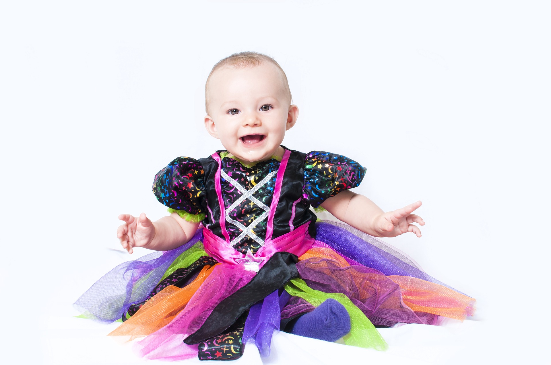 baby dressed up as a witch
