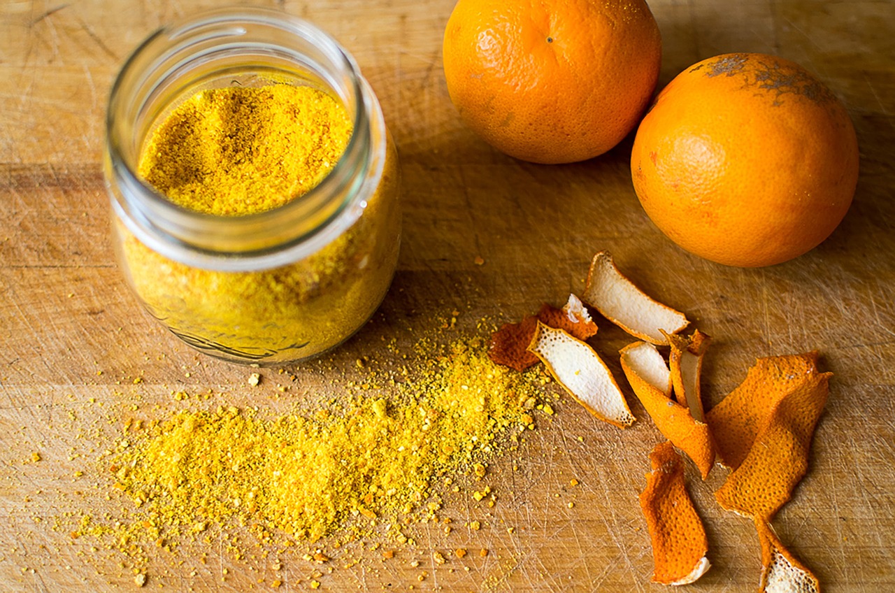 Spices and an Orange