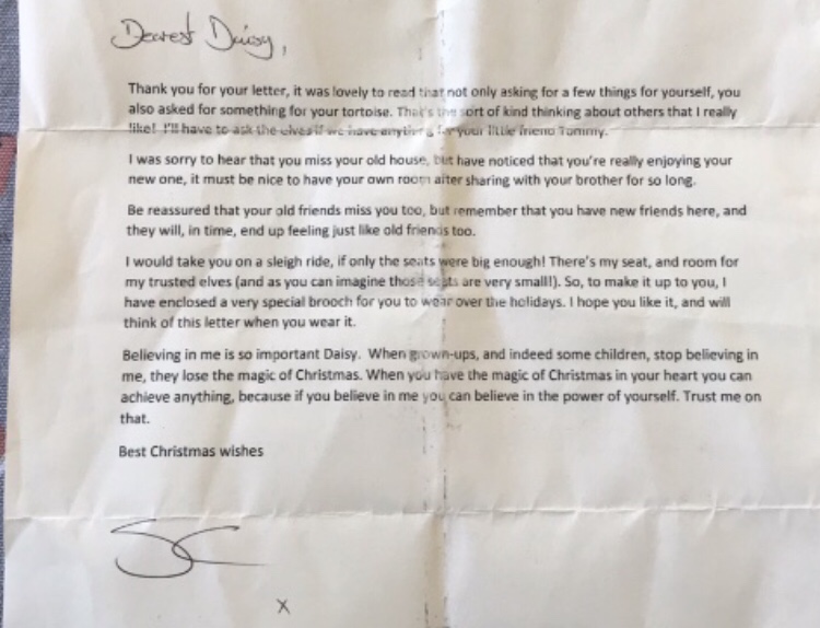 a letter from Santa