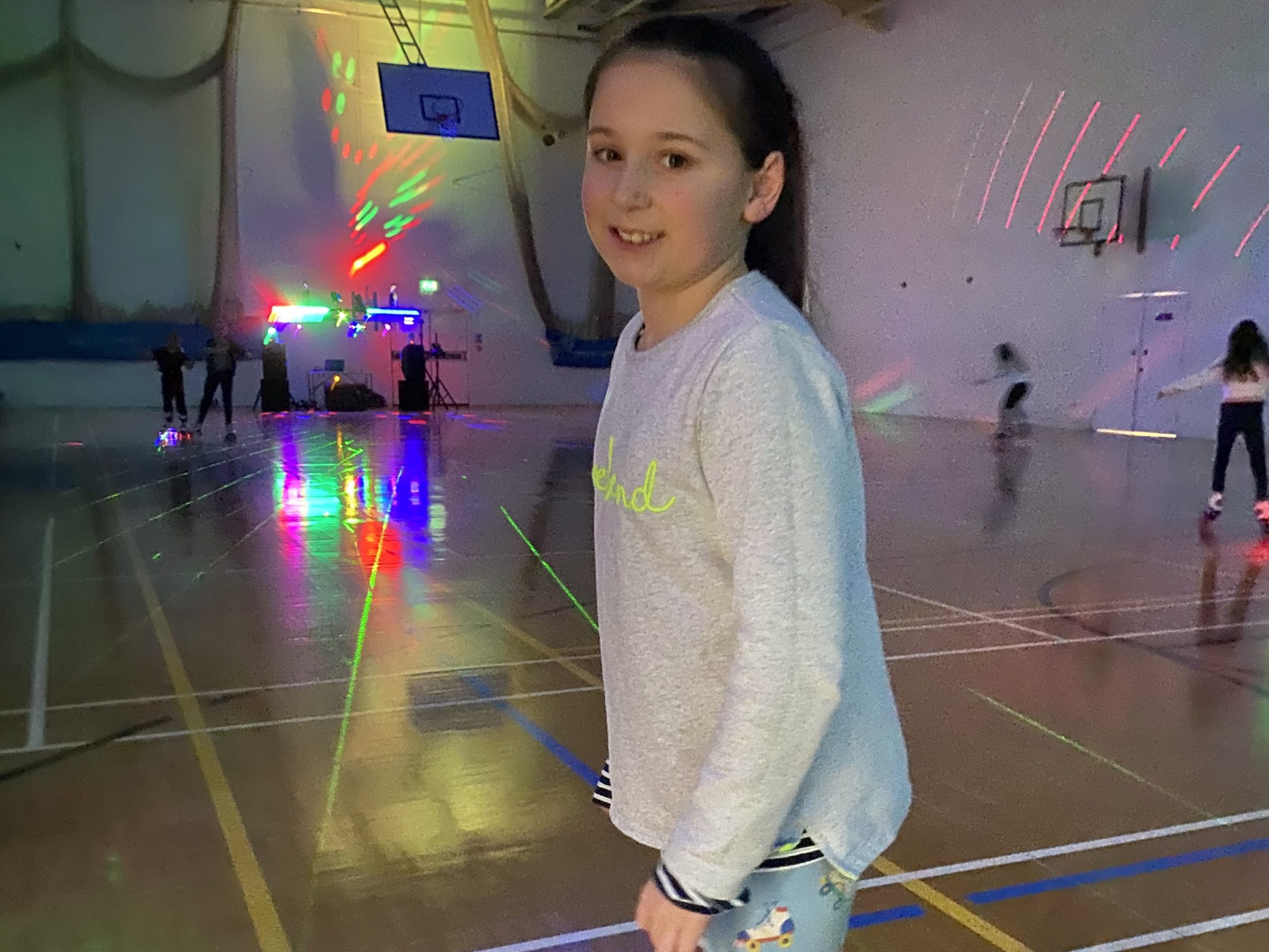 girl at the roller disco
