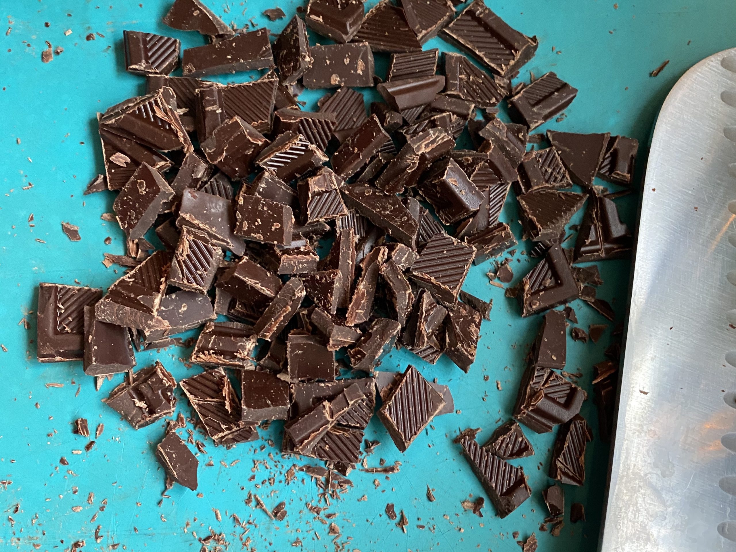 Simple Chocolate Brownie Recipe with chopped chocolate