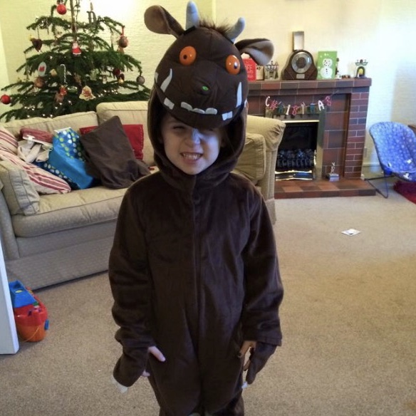 Gruffalo Party with a child dressed as a gruffalo 