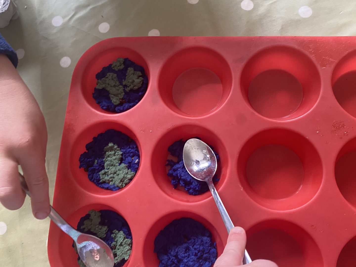 Earth day arts and crafts for kids - making seed bombs 