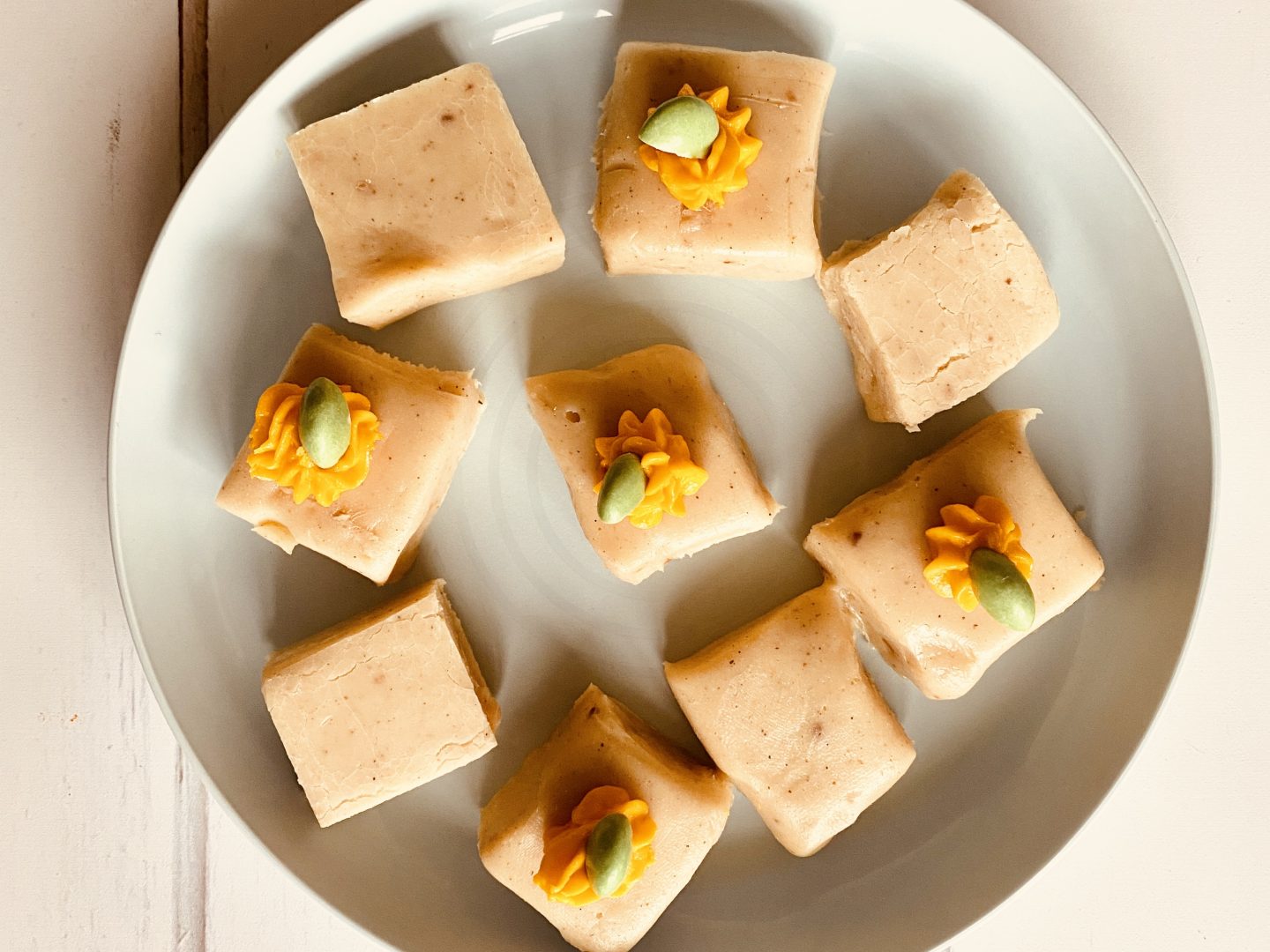 Pumpkin spiced fudge