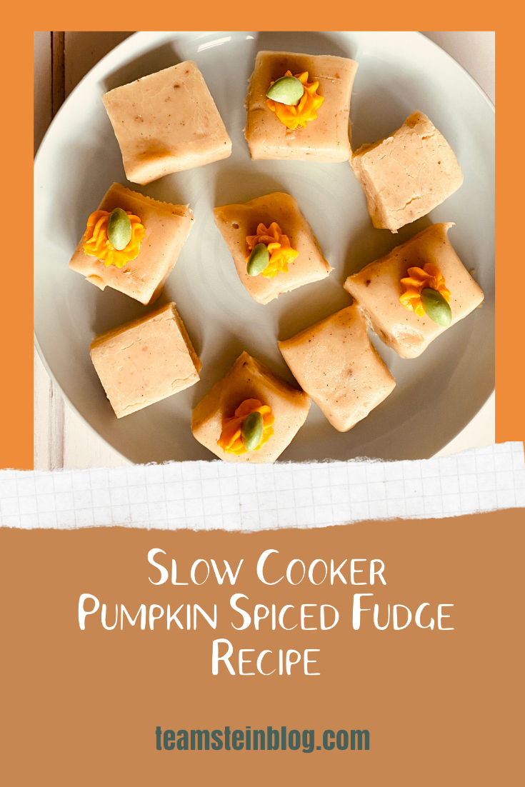 Pumpkin spiced fudge Pinterest pin