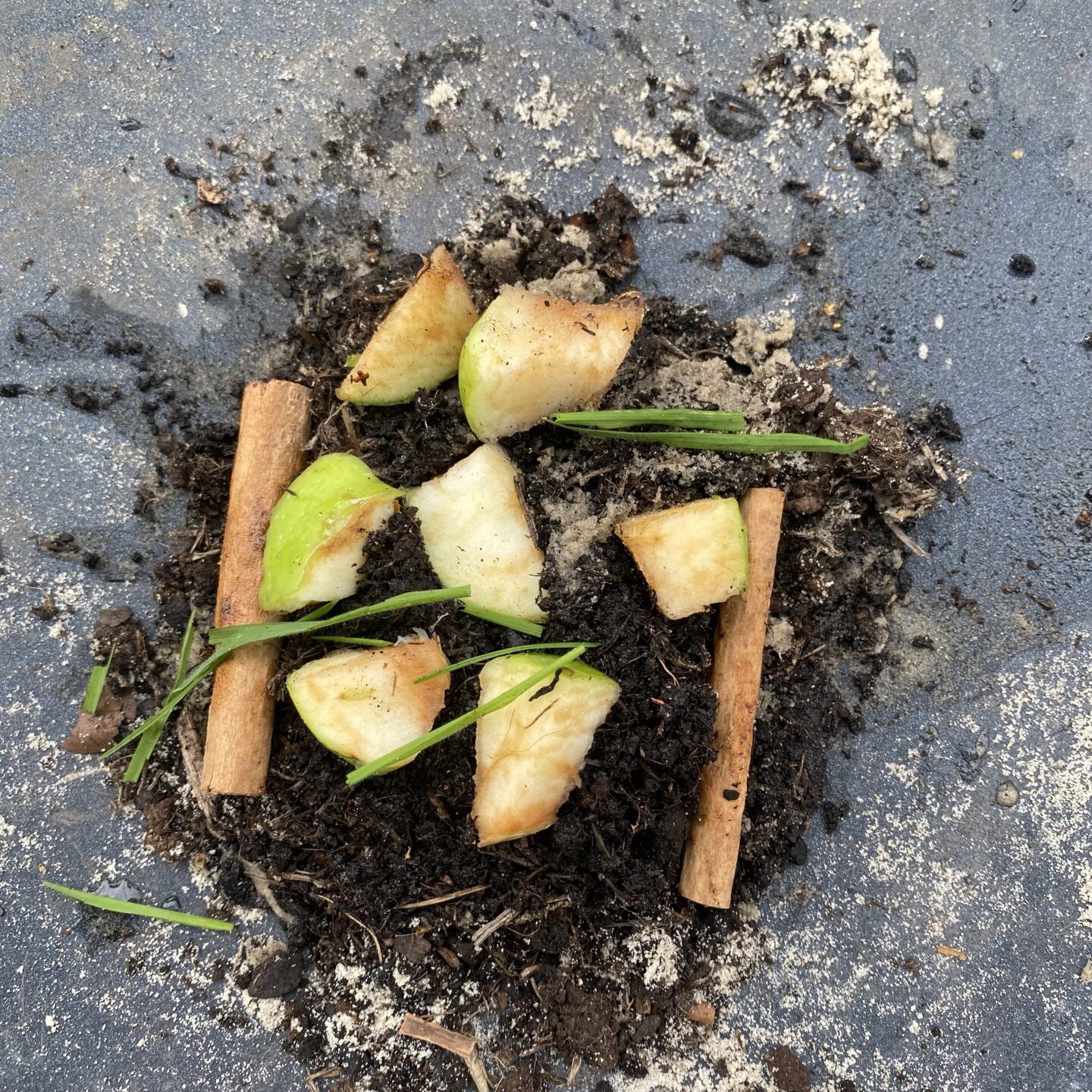 september activities for kids with an apple pie cake 