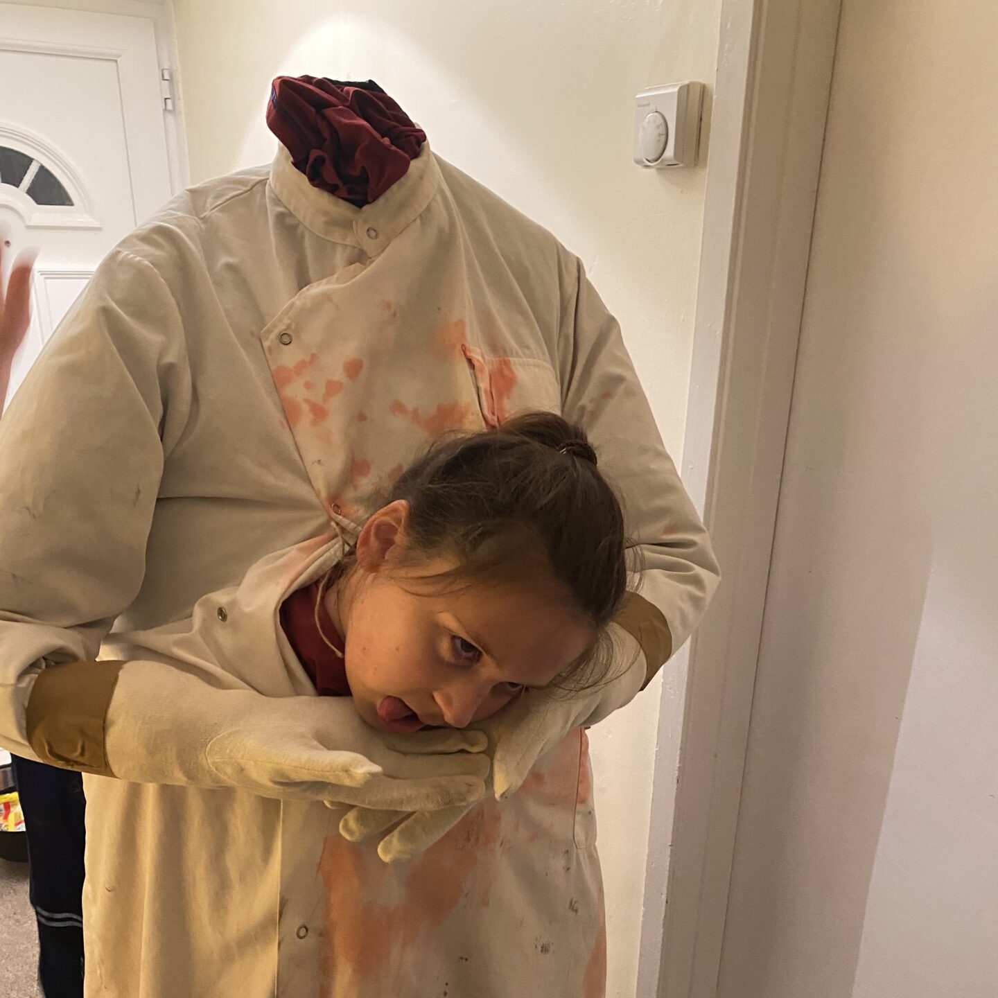 a girl in a halloween costume