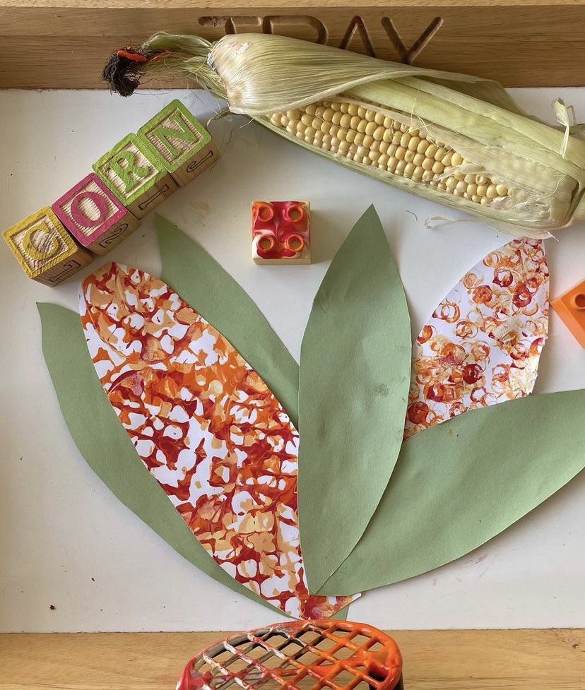 painting of sweetcorn