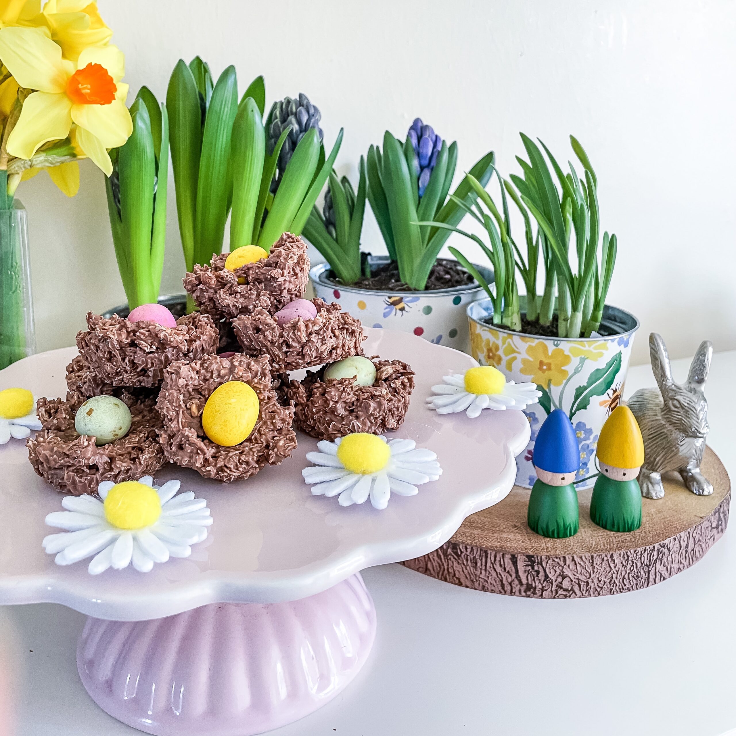 shredded wheat and muesli easter nests recipe with mini eggs